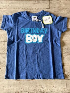 Toddler 'Birthday Boy' Blue Graphic Tee Size 3T NWT